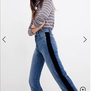 Madewell Perfect Vintage Jeans with Velvet stripe